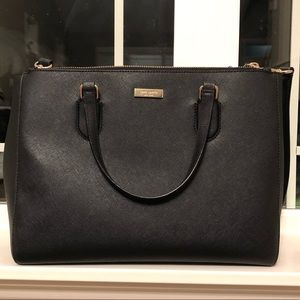 Black Kate Spade Laurel Way Leighann Handbag